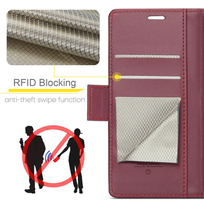 CaseMe Samsung Galaxy S24 FE Wallet RFID Blocking Case