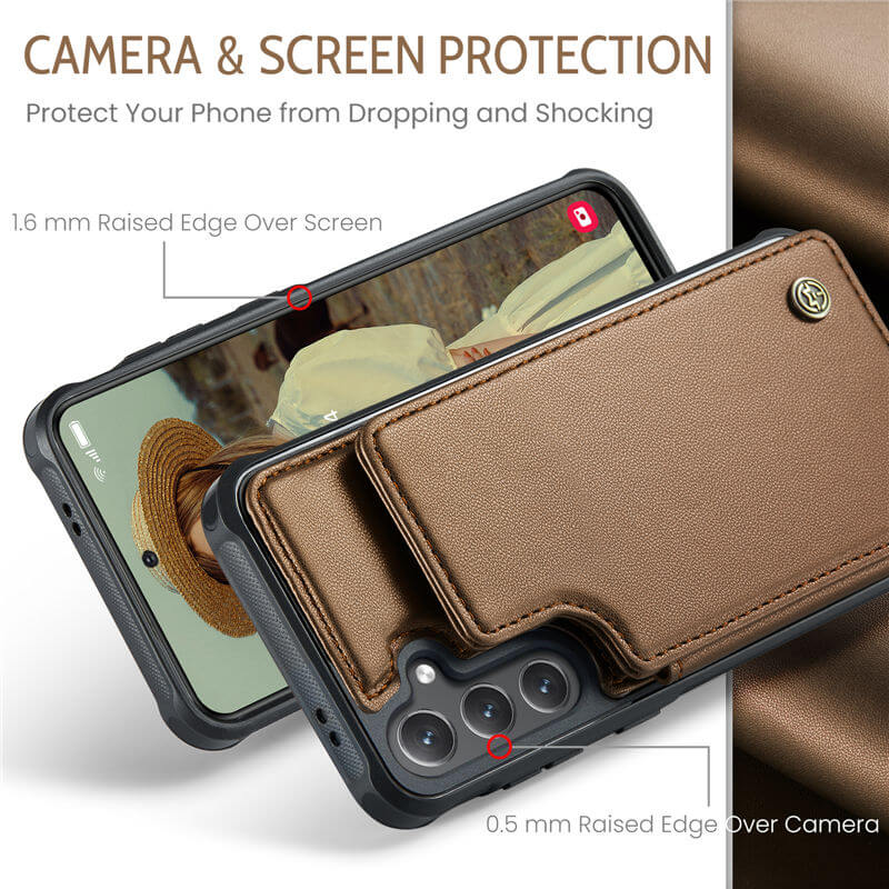 CaseMe Samsung Galaxy S24 FE RFID Blocking Card Holder Case