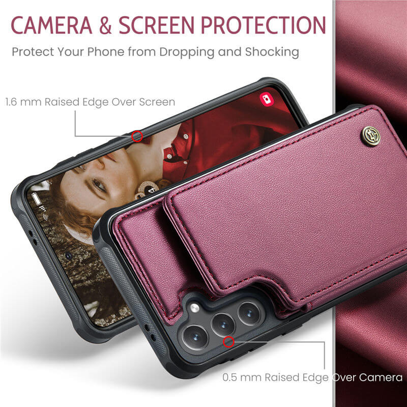 CaseMe Samsung Galaxy S24 FE RFID Blocking Card Holder Case