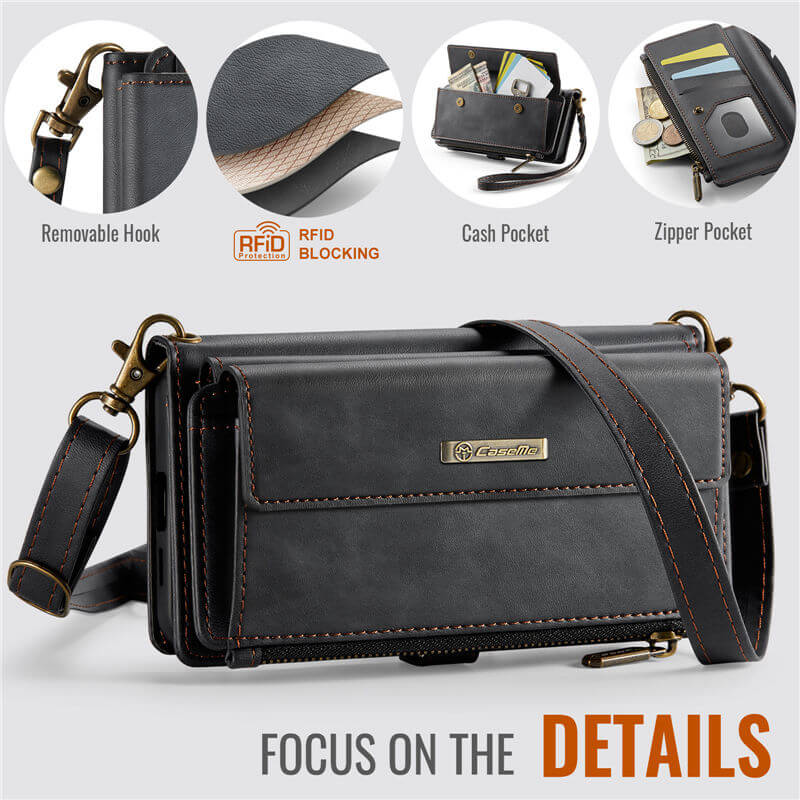 CaseMe Samsung Galaxy S24 FE Crossbody Wallet Case