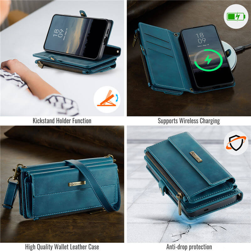 CaseMe Samsung Galaxy S25 Crossbody Wallet Case