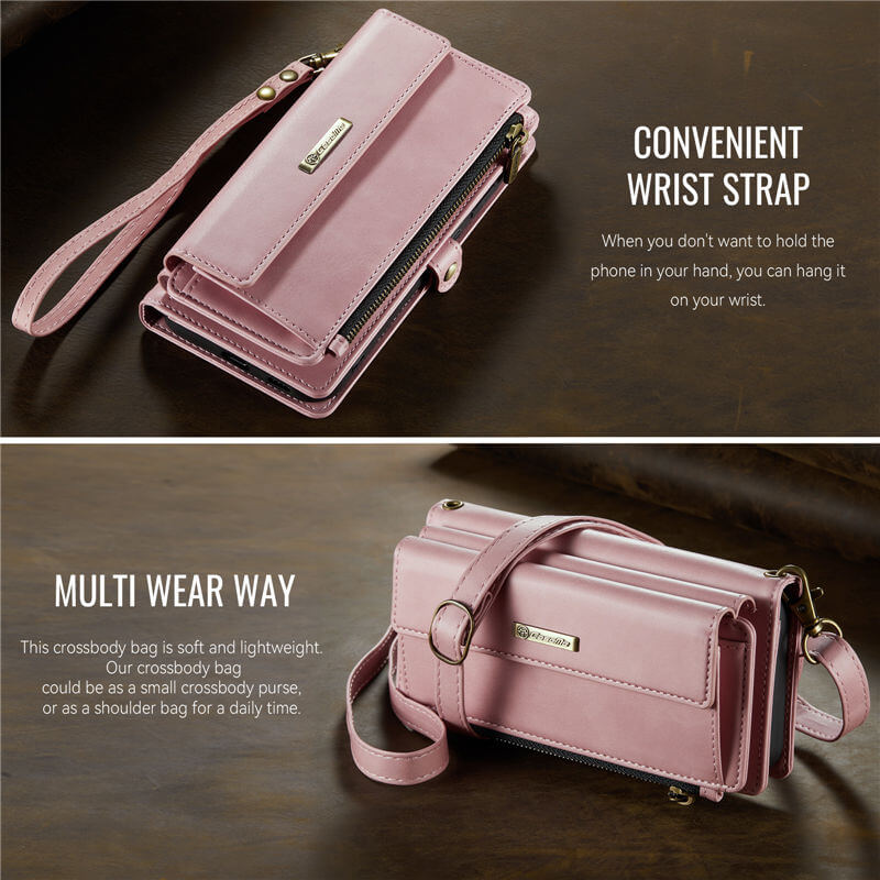 CaseMe Samsung Galaxy S25 Crossbody Wallet Case