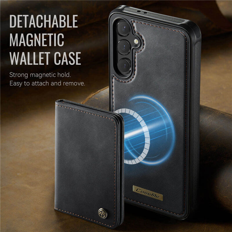 CaseMe Samsung Galaxy S24 FE 2-in-1 Detachable Magnetic Wallet Case