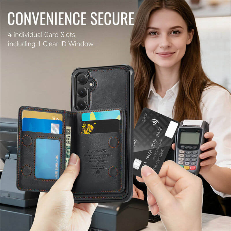 CaseMe Samsung Galaxy S24 FE 2-in-1 Detachable Magnetic Wallet Case