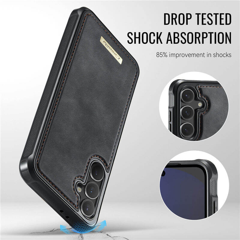 CaseMe Samsung Galaxy S24 FE 2-in-1 Detachable Magnetic Wallet Case