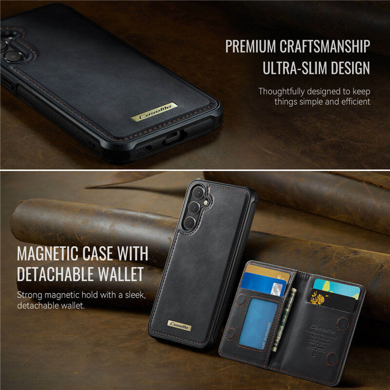 CaseMe Samsung Galaxy S24 FE 2-in-1 Detachable Magnetic Wallet Case