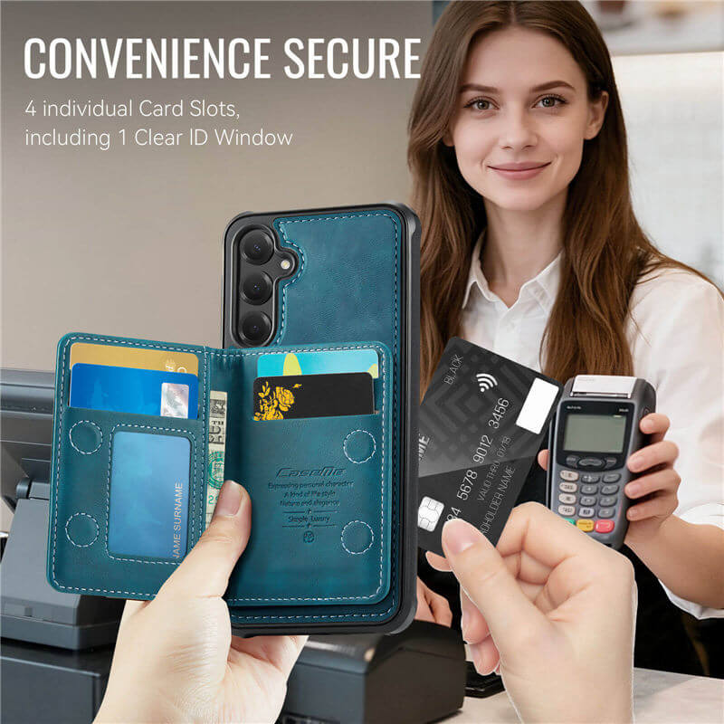 CaseMe Samsung Galaxy S24 FE 2-in-1 Detachable Magnetic Wallet Case