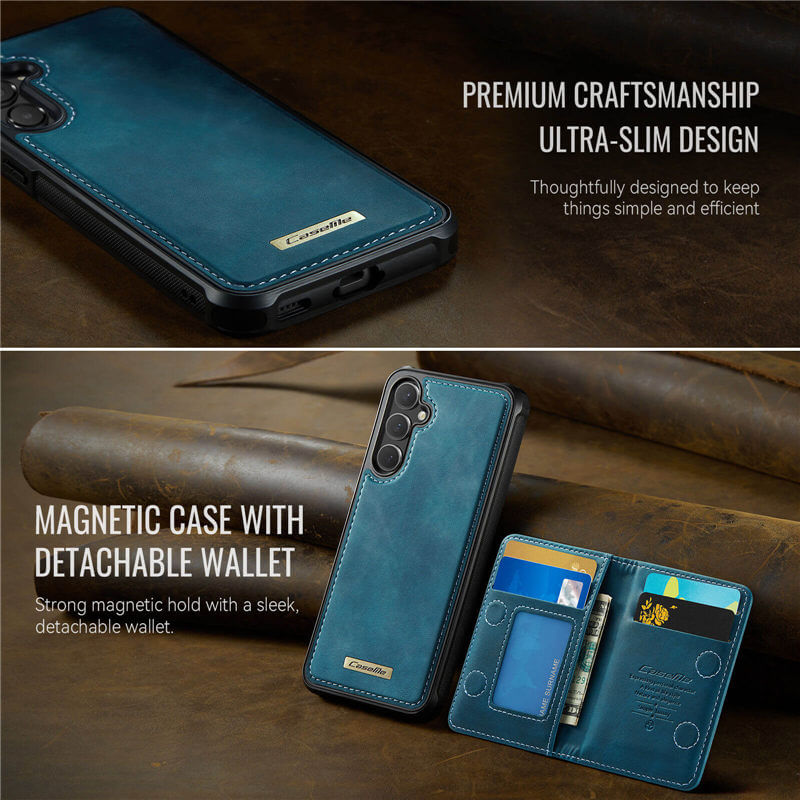 CaseMe Samsung Galaxy S24 FE 2-in-1 Detachable Magnetic Wallet Case