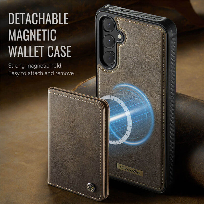 CaseMe Samsung Galaxy S24 FE 2-in-1 Detachable Magnetic Wallet Case