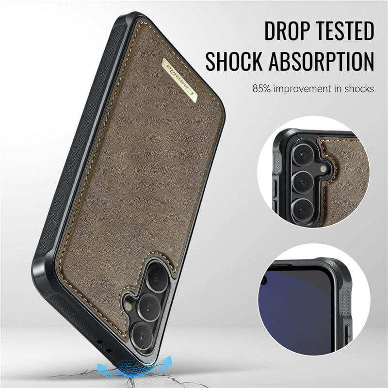 CaseMe Samsung Galaxy S24 FE 2-in-1 Detachable Magnetic Wallet Case