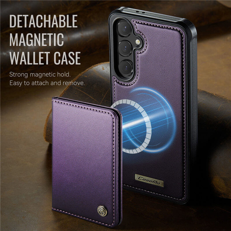 CaseMe Samsung Galaxy S24 FE 2-in-1 Detachable Magnetic Wallet Case