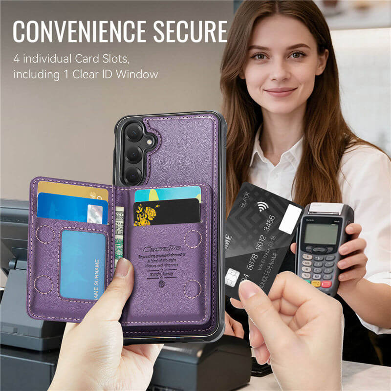 CaseMe Samsung Galaxy S24 FE 2-in-1 Detachable Magnetic Wallet Case
