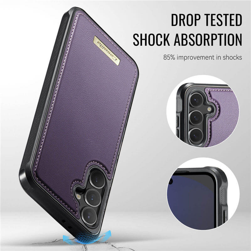 CaseMe Samsung Galaxy S24 FE 2-in-1 Detachable Magnetic Wallet Case