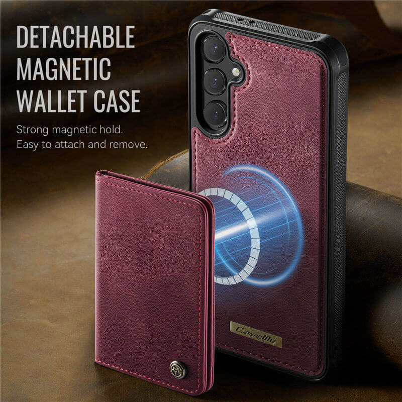 CaseMe Samsung Galaxy S24 FE 2-in-1 Detachable Magnetic Wallet Case