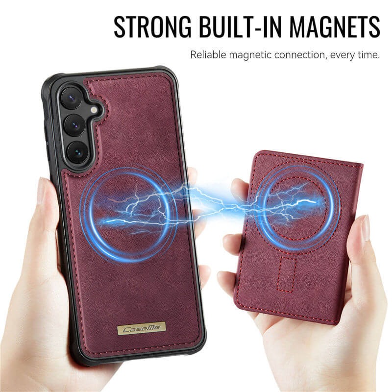 CaseMe Samsung Galaxy S24 FE 2-in-1 Detachable Magnetic Wallet Case