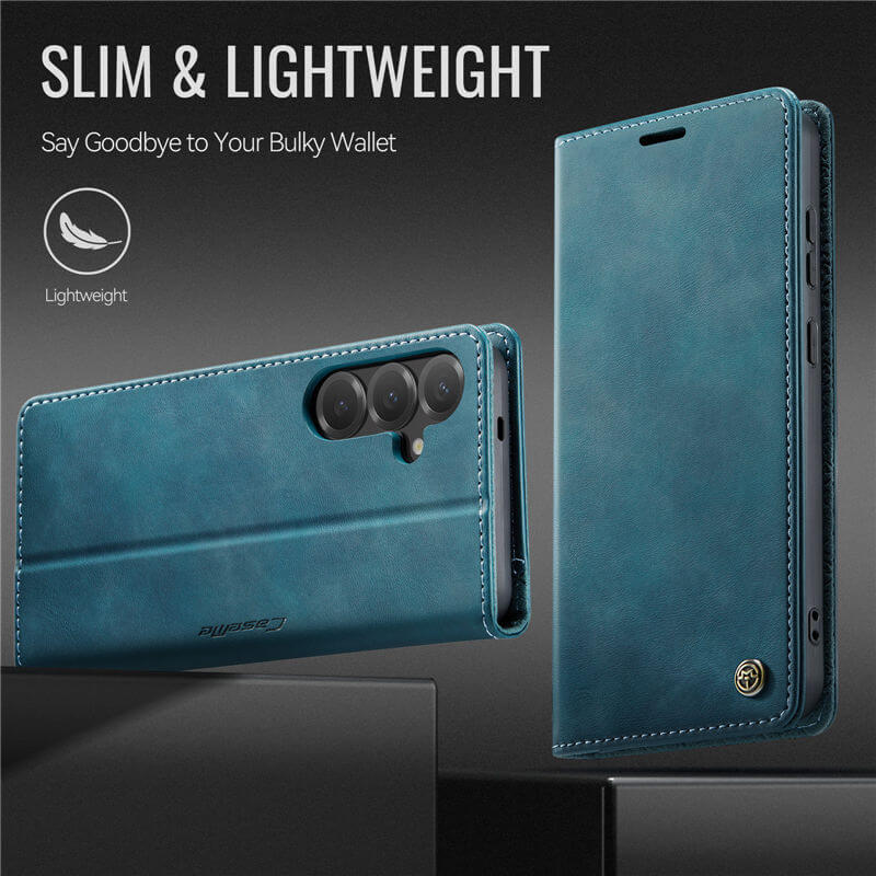 CaseMe Samsung Galaxy S25 Plus Magnetic Wallet Case with RFID Blocking
