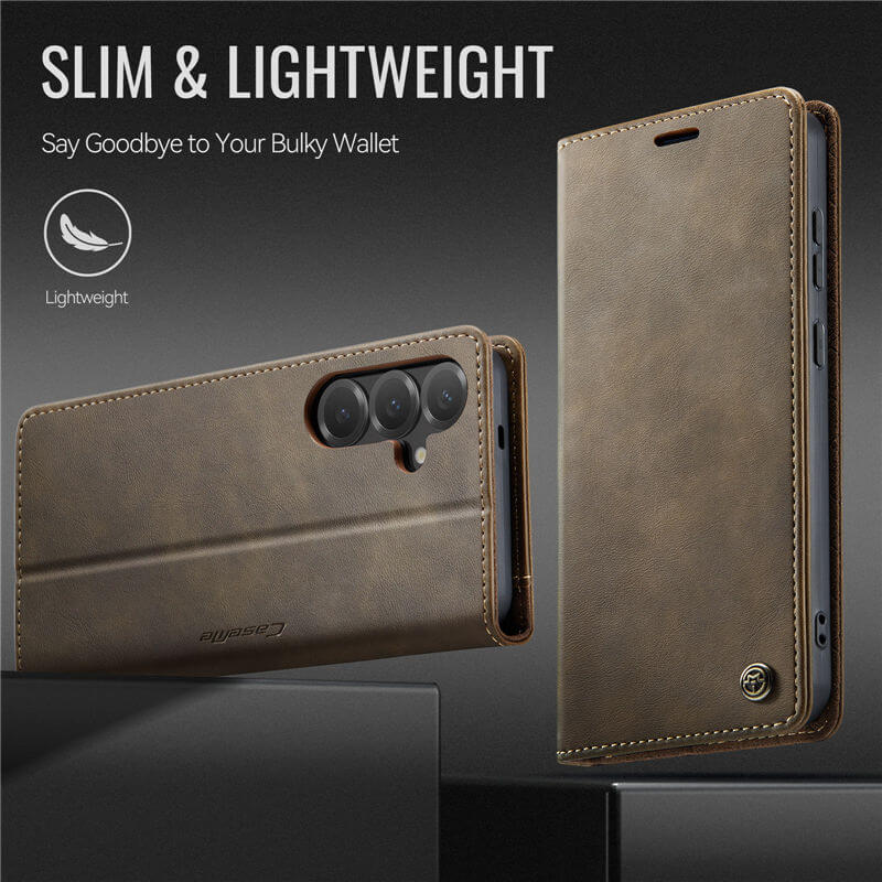 CaseMe Samsung Galaxy S24 FE Magnetic Wallet Case with RFID Blocking