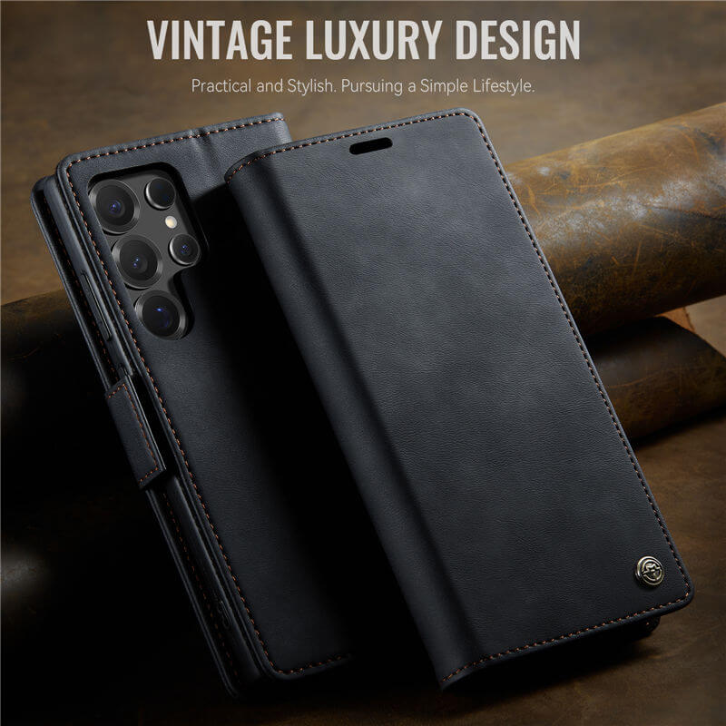 CaseMe Samsung Galaxy S25 Ultra Magnetic Wallet Case with RFID Blocking