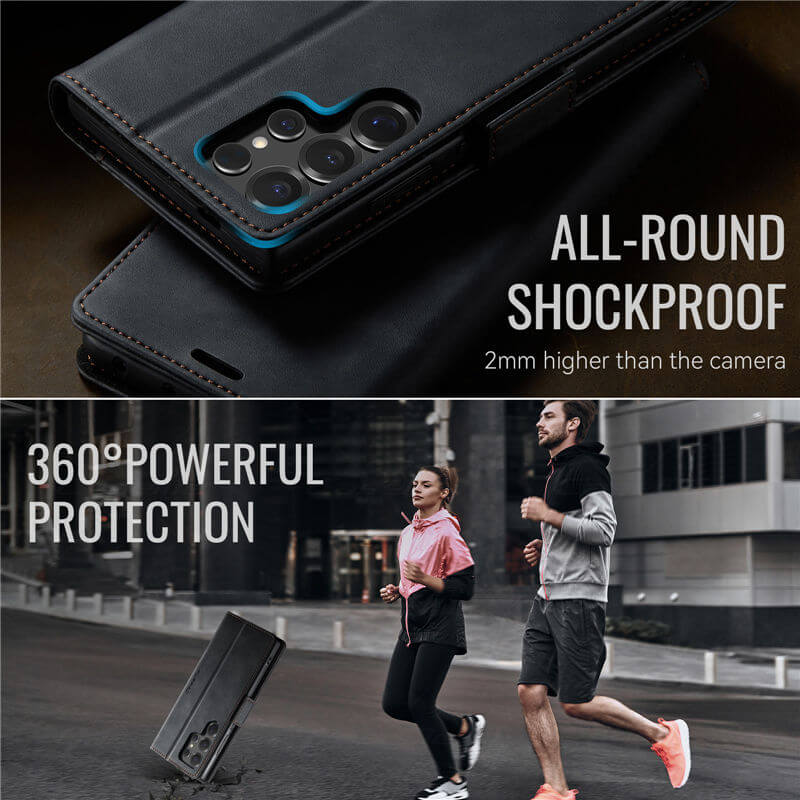 CaseMe Samsung Galaxy S25 Ultra Magnetic Wallet Case with RFID Blocking