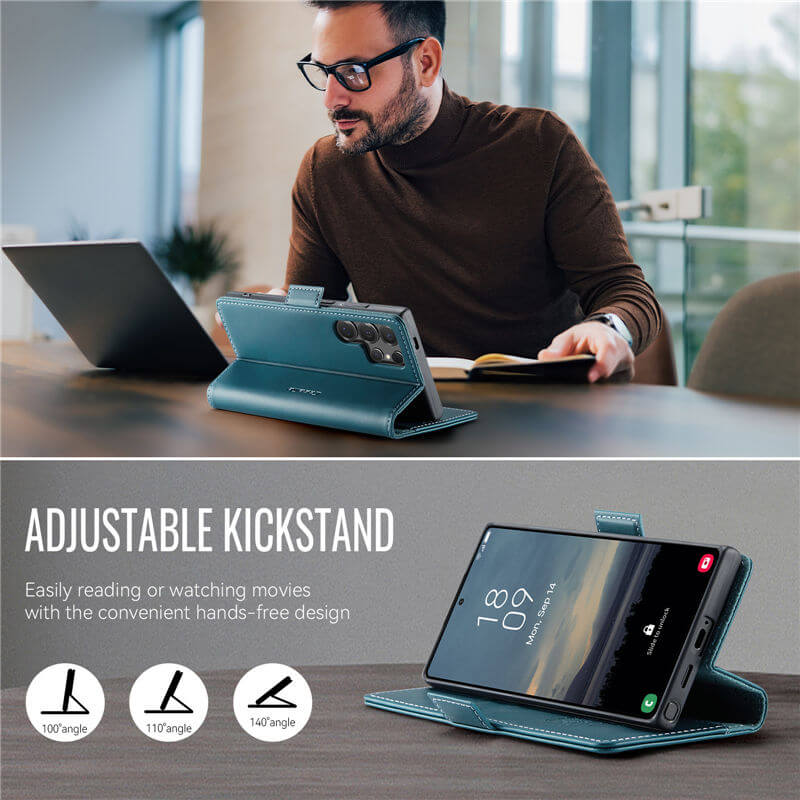 CaseMe Samsung Galaxy S25 Ultra Magnetic Wallet Case with RFID Blocking