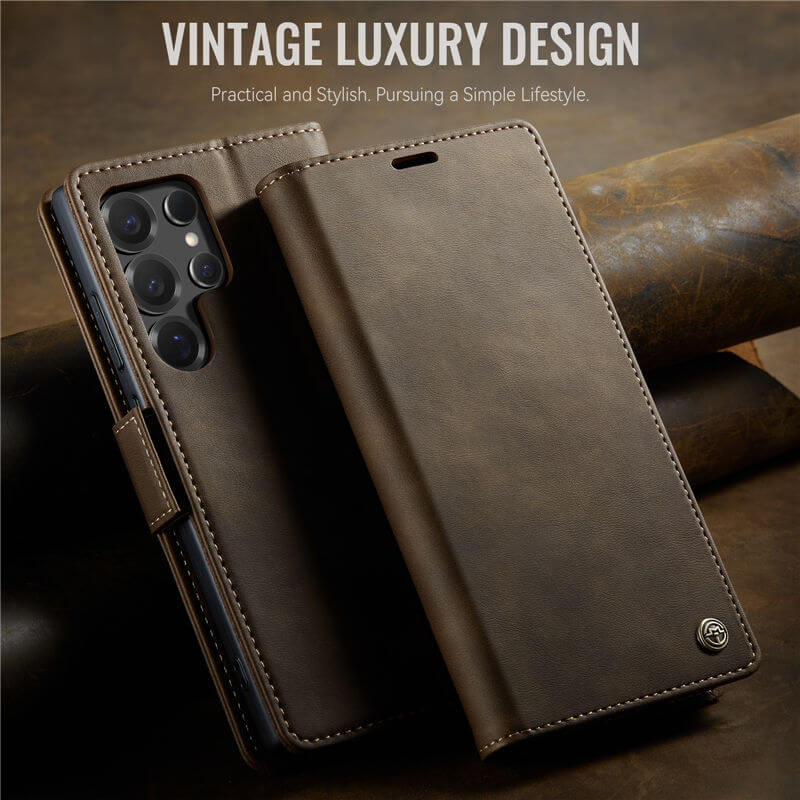 CaseMe Samsung Galaxy S25 Ultra Magnetic Wallet Case with RFID Blocking