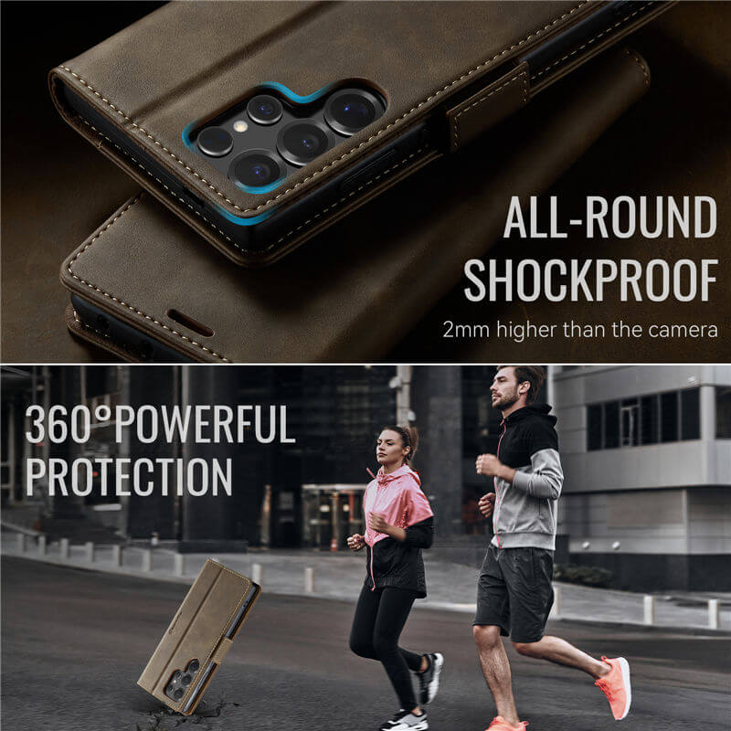 CaseMe Samsung Galaxy S25 Ultra Magnetic Wallet Case with RFID Blocking