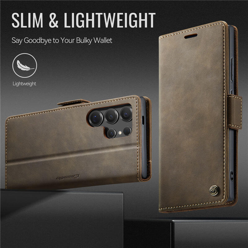 CaseMe Samsung Galaxy S25 Ultra Magnetic Wallet Case with RFID Blocking