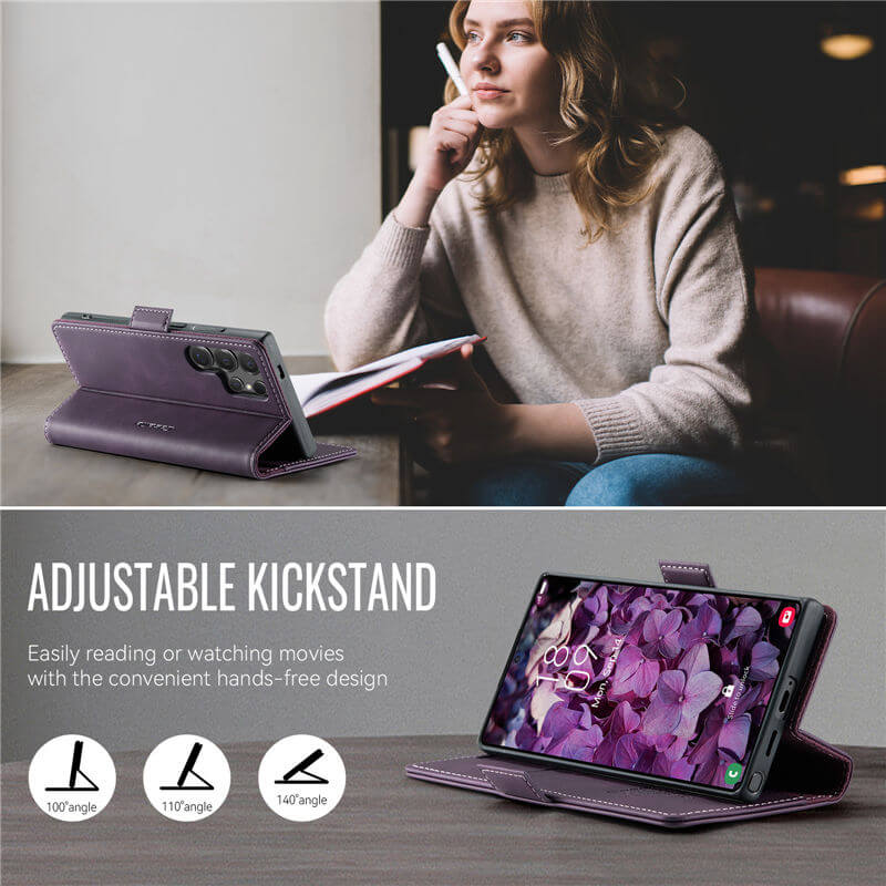 CaseMe Samsung Galaxy S25 Ultra Magnetic Wallet Case with RFID Blocking