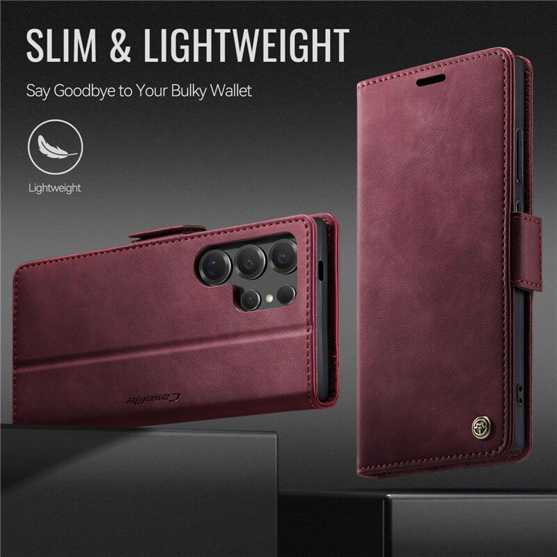 CaseMe Samsung Galaxy S25 Ultra Magnetic Wallet Case with RFID Blocking