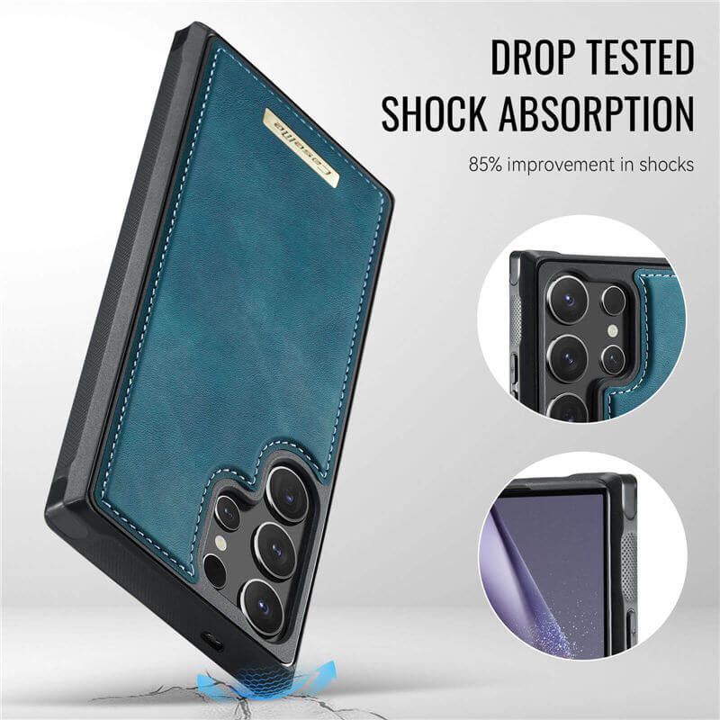 CaseMe Samsung Galaxy S24 Ultra 2-in-1 Detachable Magnetic Wallet Case