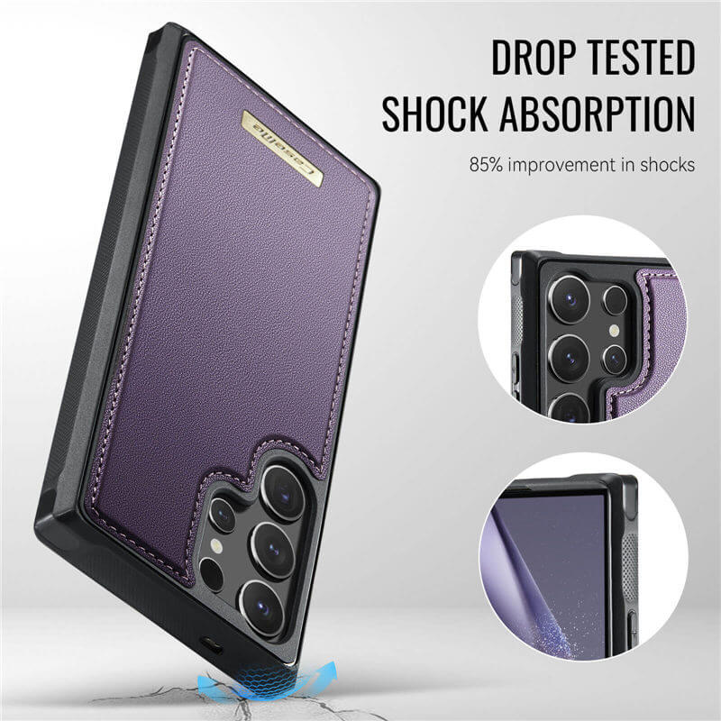 CaseMe Samsung Galaxy S24 Ultra 2-in-1 Detachable Magnetic Wallet Case