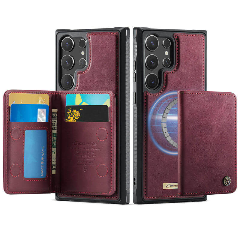 CaseMe Samsung Galaxy S24 Ultra 2-in-1 Detachable Magnetic Wallet Case
