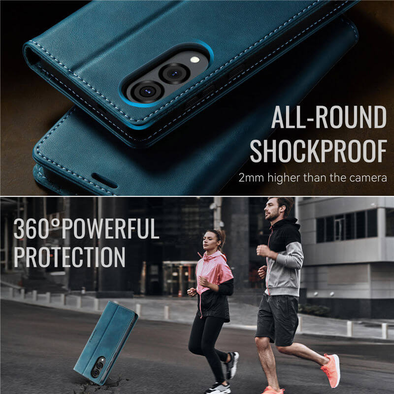 CaseMe Samsung Galaxy S25 Edge Magnetic Wallet Case with RFID Blocking