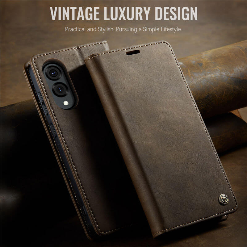 CaseMe Samsung Galaxy S25 Edge Magnetic Wallet Case with RFID Blocking