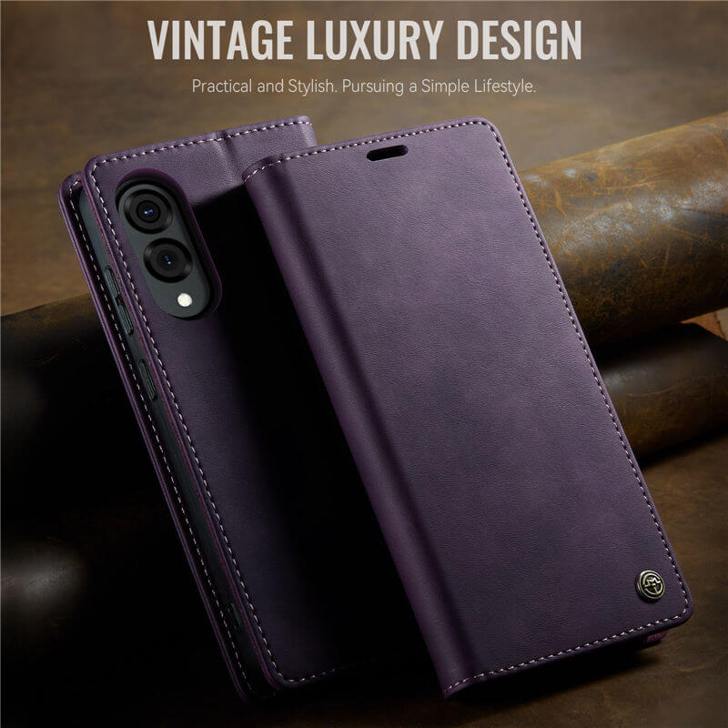 CaseMe Samsung Galaxy S25 Edge Magnetic Wallet Case with RFID Blocking