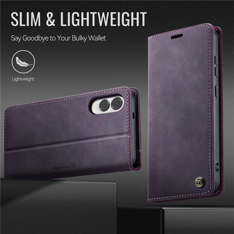 CaseMe Samsung Galaxy S25 Edge Magnetic Wallet Case with RFID Blocking