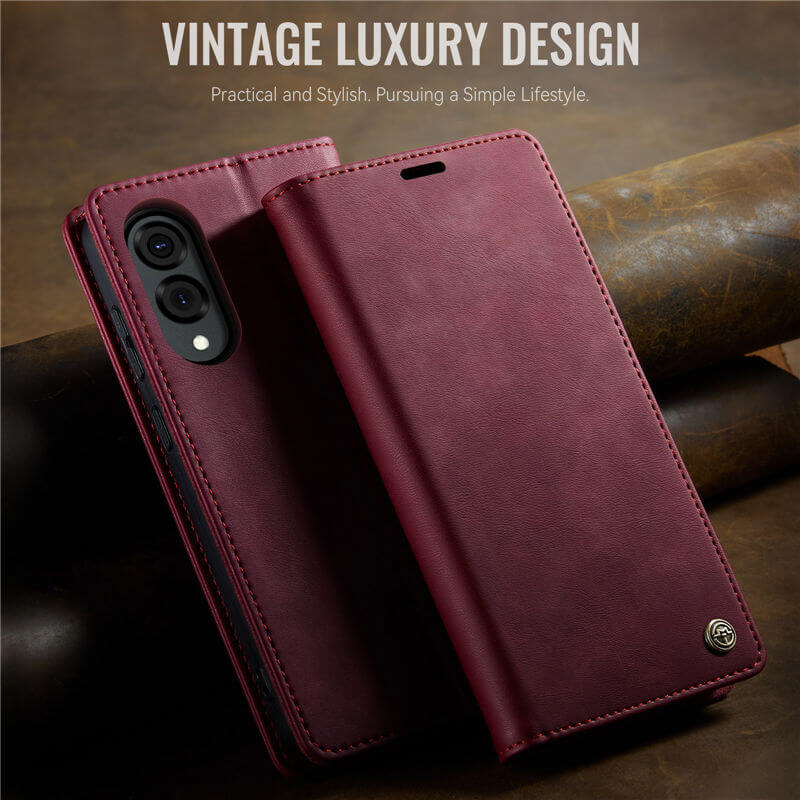 CaseMe Samsung Galaxy S25 Edge Magnetic Wallet Case with RFID Blocking