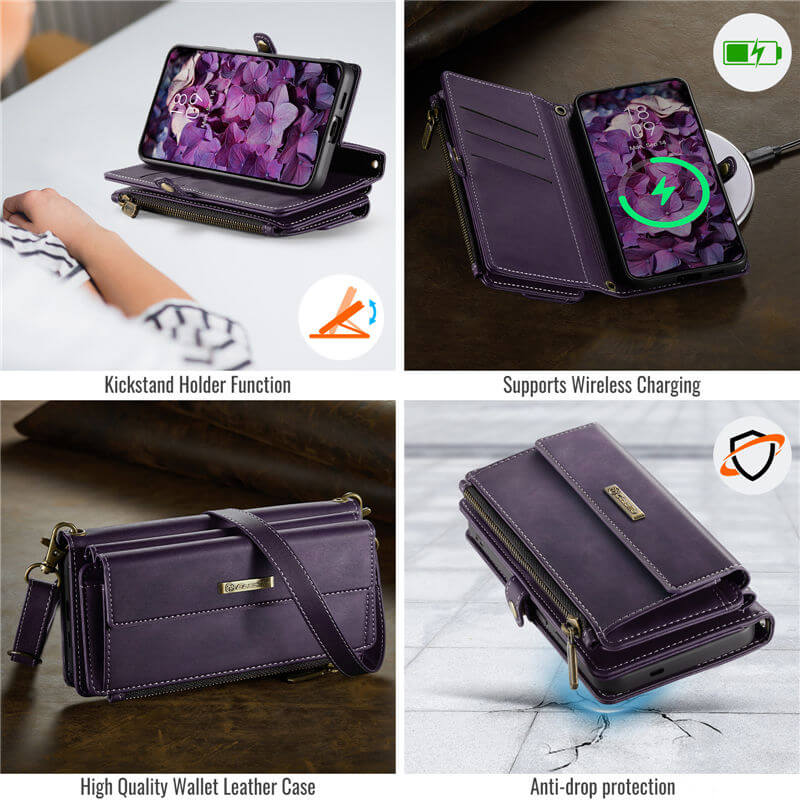 CaseMe Samsung Galaxy S25 Edge Crossbody Wallet Case