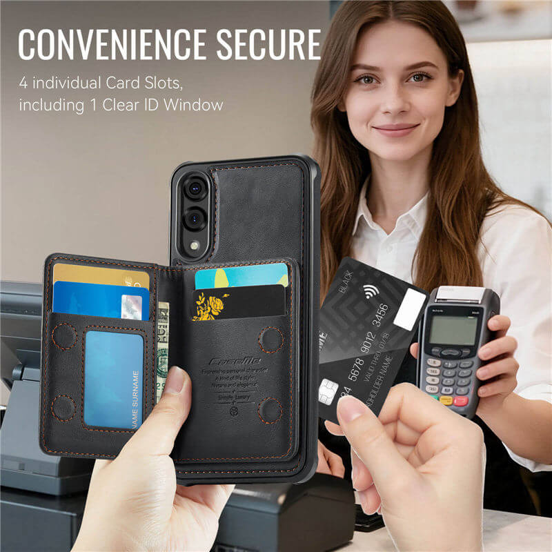 CaseMe Samsung Galaxy S25 Edge 2-in-1 Detachable Magnetic Wallet Case