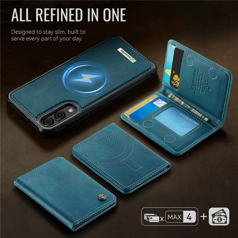 CaseMe Samsung Galaxy S25 Edge 2-in-1 Detachable Magnetic Wallet Case