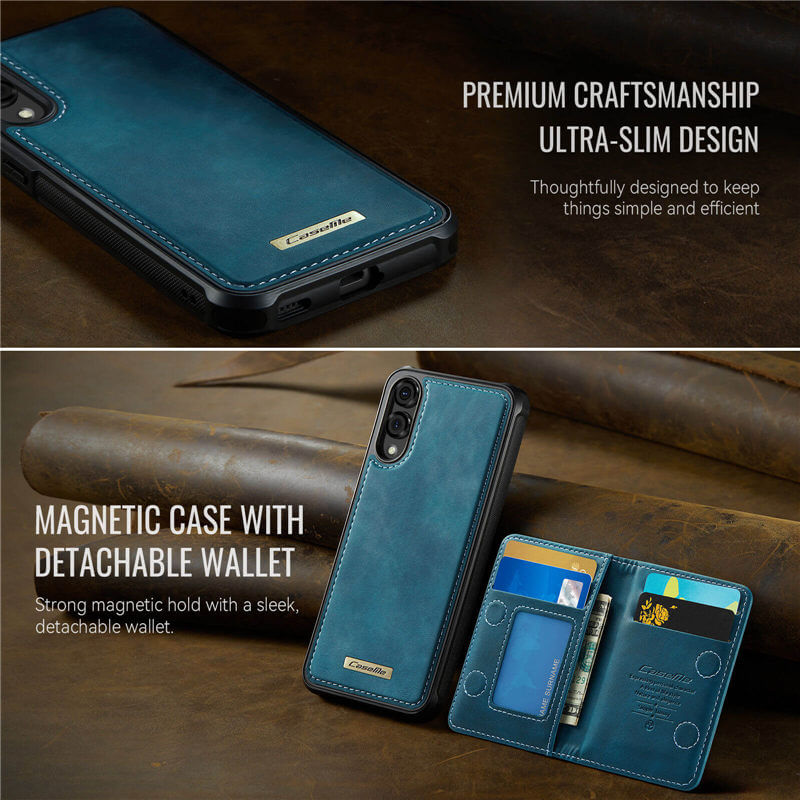 CaseMe Samsung Galaxy S25 Edge 2-in-1 Detachable Magnetic Wallet Case