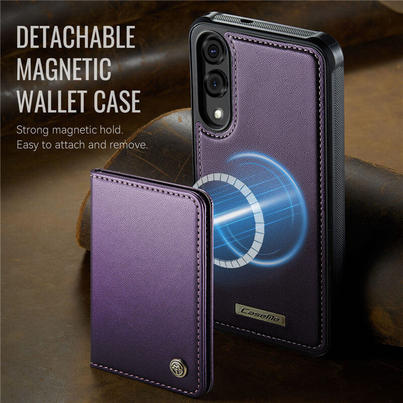 CaseMe Samsung Galaxy S25 Edge 2-in-1 Detachable Magnetic Wallet Case