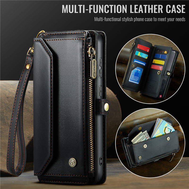 CaseMe Samsung Galaxy S25 Plus Wallet RFID Blocking Crossbody Phone Case