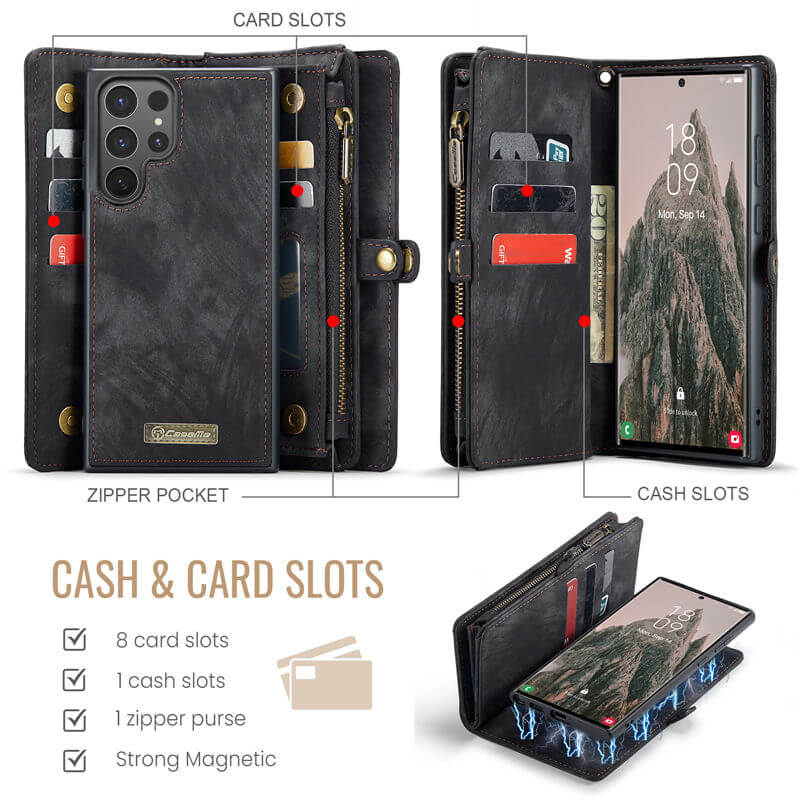 CaseMe Samsung Galaxy S25 Ultra Wallet Case