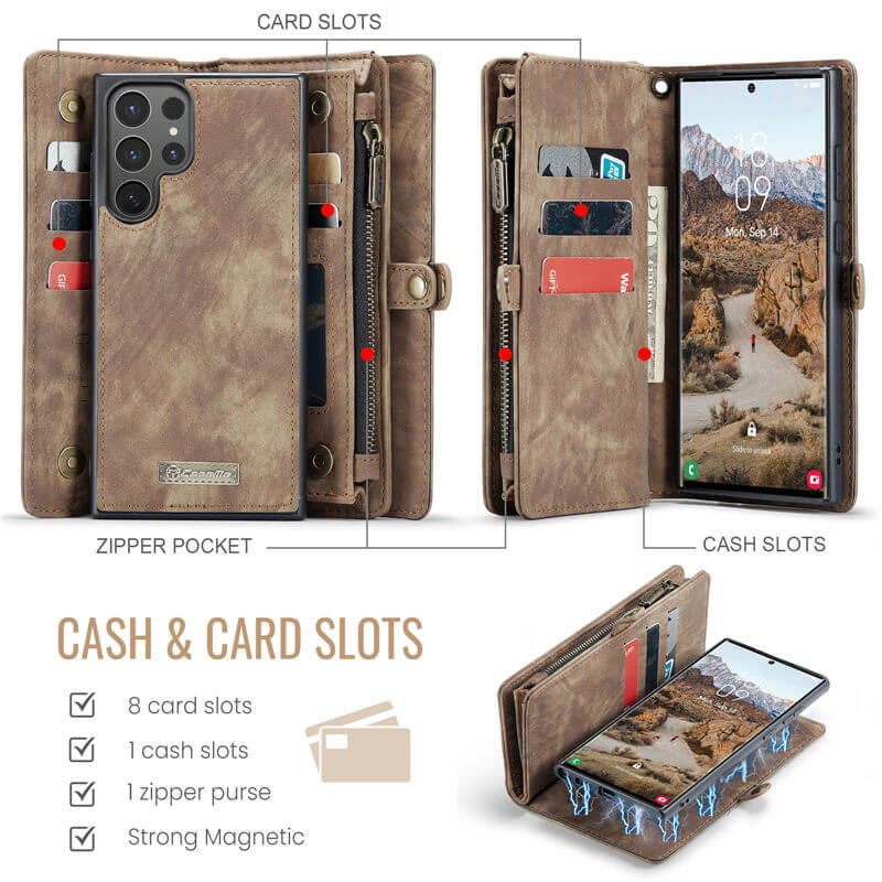 CaseMe Samsung Galaxy S25 Ultra Wallet Case