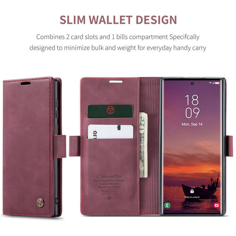 CaseMe Samsung Galaxy S25 Ultra Wallet Case