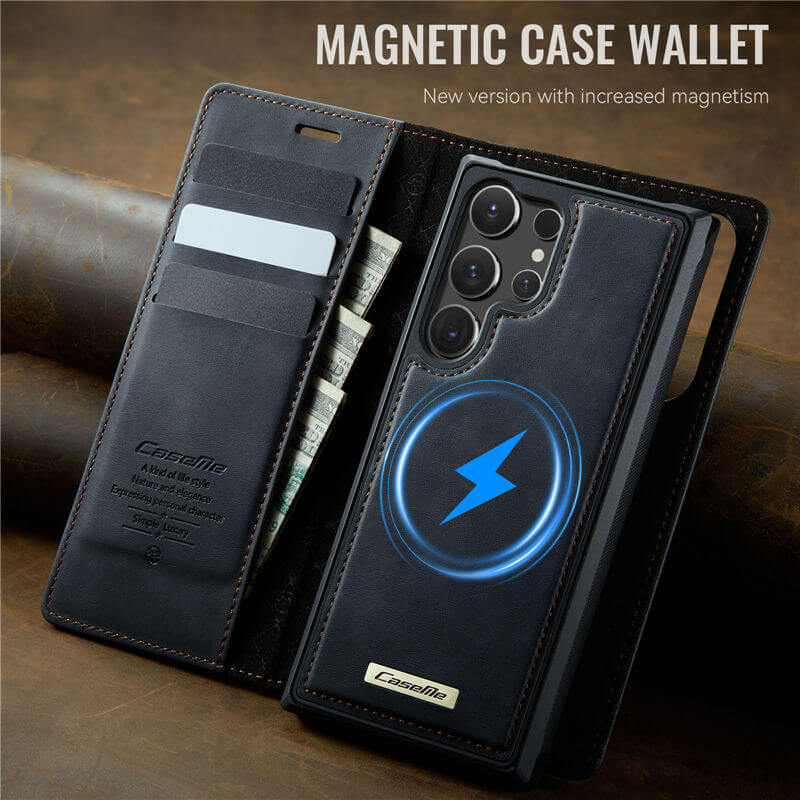 CaseMe Samsung Galaxy S25 Ultra 2-in-1 Magnetic Wallet Case