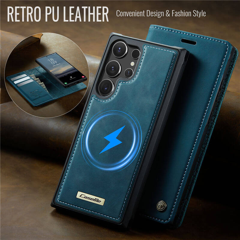 CaseMe Samsung Galaxy S25 Ultra 2-in-1 Magnetic Wallet Case