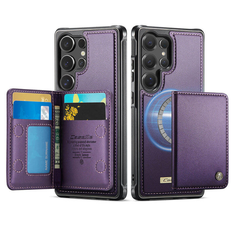 CaseMe Samsung Galaxy S25 Ultra 2-in-1 Detachable Magnetic Wallet Case