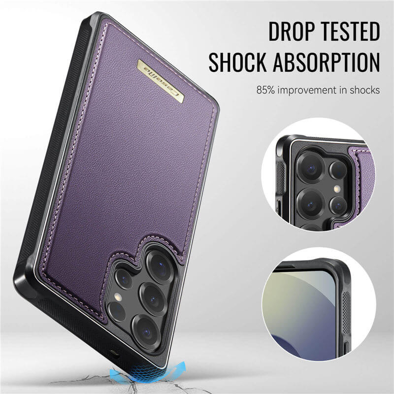 CaseMe Samsung Galaxy S25 Ultra 2-in-1 Detachable Magnetic Wallet Case